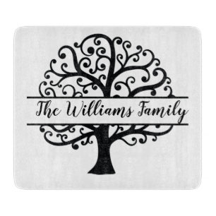 Personalisierter Stammbaum Schneidebrett