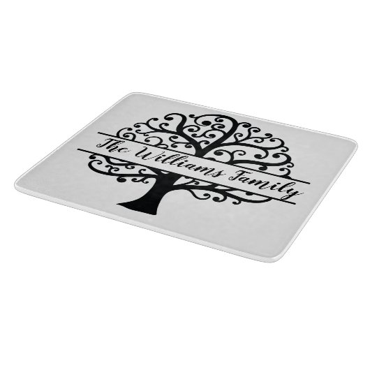 Personalisierter Stammbaum Schneidebrett (Ecke)