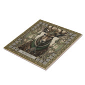 Personalisierter Stammesgeist Hirsch Altarpiece Fliese (Seite)