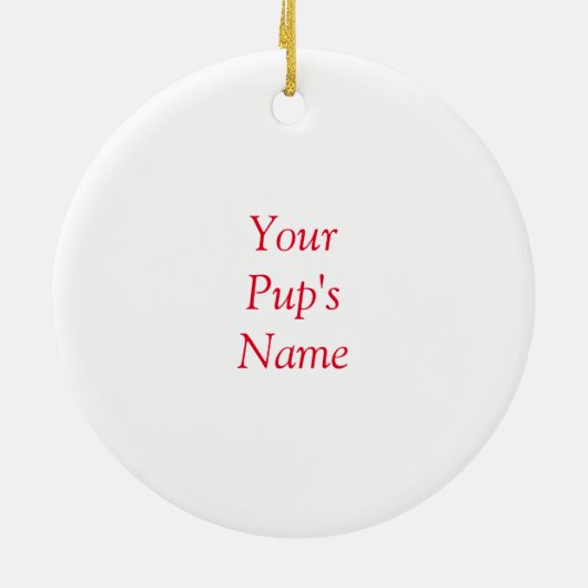 Personalisierter Standard Schnauzer Dog Keramik Ornament (Hinten)