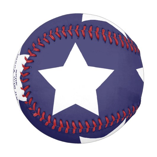 Personalisierter Star Baseball (Vorderseite Links)