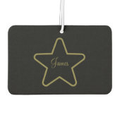 Personalisierter Star Car Air Freshener Autolufterfrischer (Rückseite)