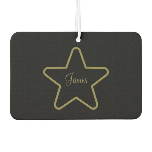 Personalisierter Star Car Air Freshener Autolufterfrischer (Vorderseite)