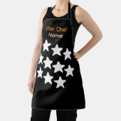 Personalisierter Star Chef Schwarze Schürze Schwar (InSitu)