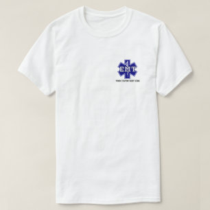 Personalisierter Star des Lebens Weiße EMS, EMT-T T-Shirt