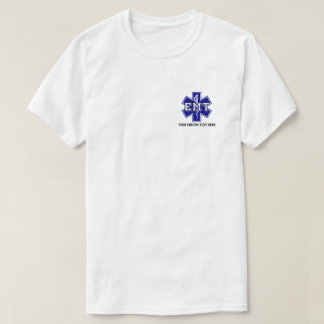 Personalisierter Star des Lebens Weiße EMS, EMT-T T-Shirt