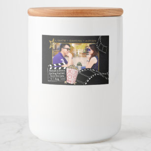 Personalisierter Star Frame Lebensmitteletikett