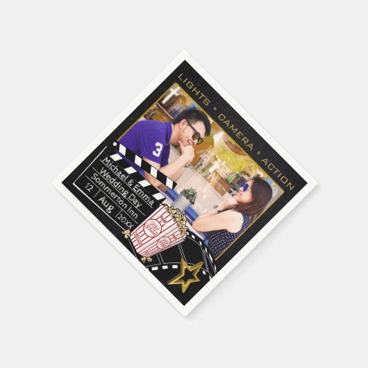 Personalisierter Star Frame Serviette (Ecke)