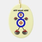 Personalisierter Star Keramik Ornament (Hinten)