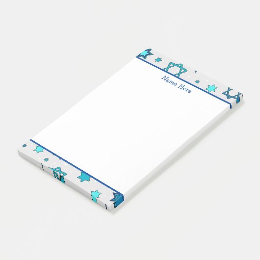 Personalisierter Star von David Post-It Post-it Klebezettel (angewinkelt)