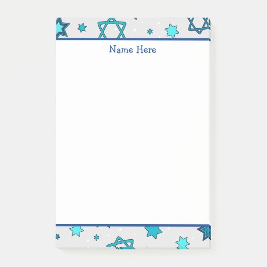 Personalisierter Star von David Post-It Post-it Klebezettel (Vorderseite)