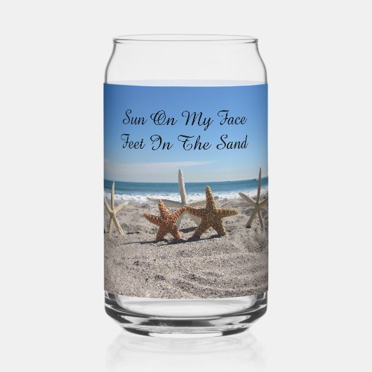 Personalisierter Starfish am Strand Dosenglas (Rückseite)