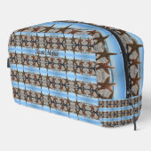 Personalisierter Starfish am Strand Waschbeutel (Rechte Ecke)