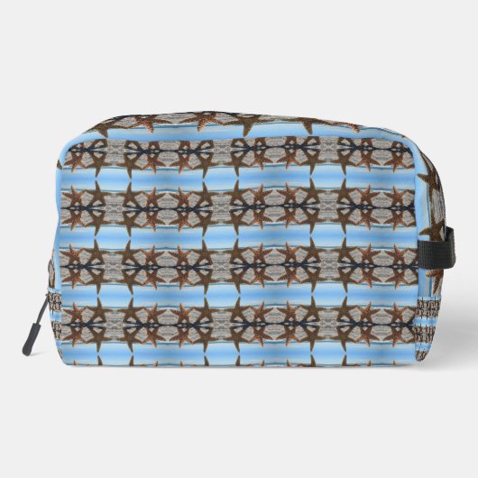 Personalisierter Starfish am Strand Waschbeutel (Rückseite)