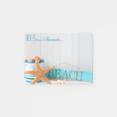 Personalisierter Starfish Strand Post-it Klebezettel (Vorderseite)