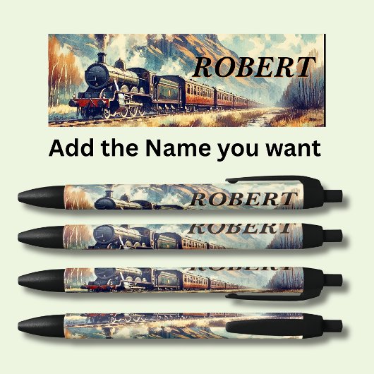 Personalisierter Steam Train Pen Kugelschreiber