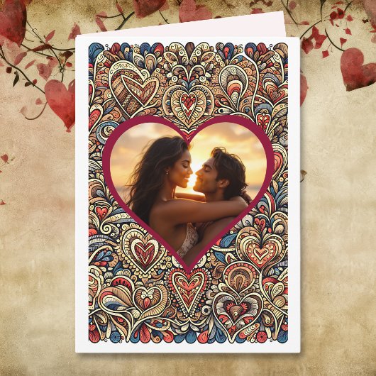 Personalisierter Steampunk - Glücklicher Valentins Karte