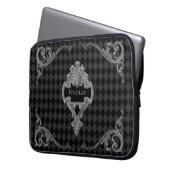 Personalisierter Steampunk Goth Laptopschutzhülle (Vorderseite Links)