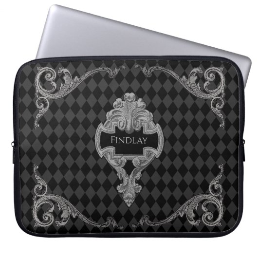Personalisierter Steampunk Goth Laptopschutzhülle (Vorderseite)