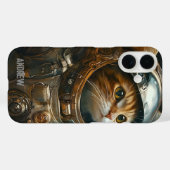 Personalisierter Steampunkatronenastronaut Case-Mate iPhone Hülle (Rückseite (Horizontal))