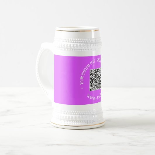 Personalisierter Stein für den benutzerdefinierten Bierglas (Vorderseite Links)