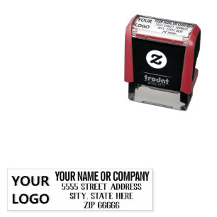 Personalisierter Stempel Ihr Logo Adresse Name Fir