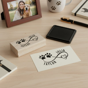 Personalisierter Stempel mit der Unterschrift eine