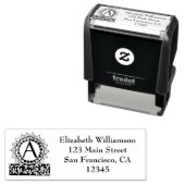 Personalisierter Stempel mit einem Monogramm Buchs (Beispiel)