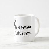 Personalisierter Steno kurzer Ninja Kaffeetasse (VorderseiteRechts)