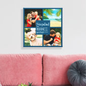 Personalisierter Stepdad Name Definition 4 Foto Bl Leinwanddruck (Insitu (Wohnzimmer))