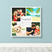 Personalisierter Stepdad Name Definition 4 Foto Leinwanddruck (Insitu (Holzboden))