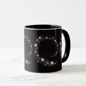 Personalisierter Stern-Spirale Anfangsbuchstabe Ge Tasse (VorderseiteRechts)