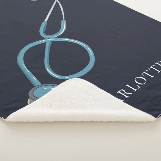 Personalisierter Stethoscope Name Doctor Sherpadecke (3/4)