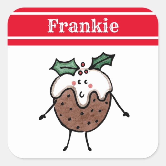 Personalisierter Sticker für den Weihnachtsbaum (Vorderseite)