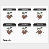 Personalisierter Sticker für den Weihnachtsbaum (Blatt)