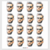 Personalisierter Sticker für die Vorderseite (Blatt)