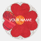 Personalisierter Sticker! Runder Aufkleber (Vorderseite)