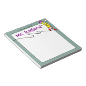 Personalisierter Stift grün Notizblock (angewinkelt)