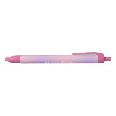 Personalisierter Stift mit Namen | Rosa Lila Farbv (Oberseite)
