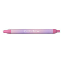 Personalisierter Stift mit Namen | Rosa Lila Farbv