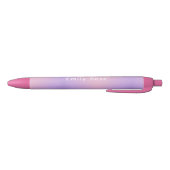 Personalisierter Stift mit Namen | Rosa Lila Farbv (Unterseite)