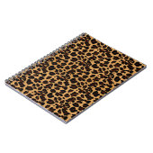 Personalisierter stilvoller Chic-Tierleopard-Druck Notizblock (Linke Seite)