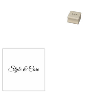 Personalisierter stilvoller Schriftart Holzkunst B Gummistempel