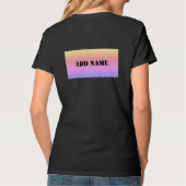 Personalisierter, stilvoller Teambricht-T - Shirt (Rückseite)