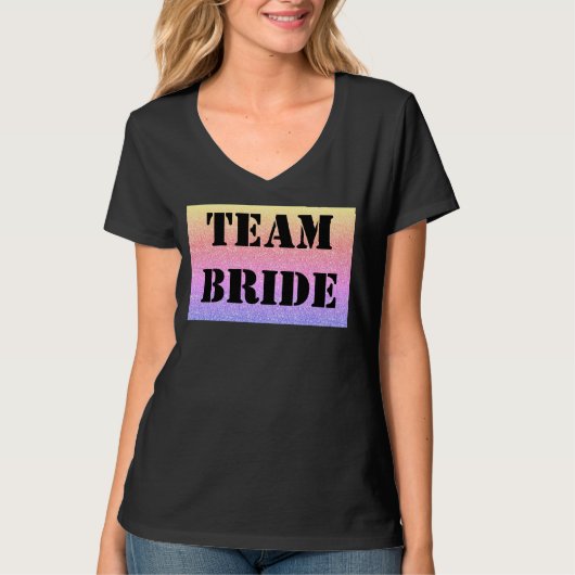 Personalisierter, stilvoller Teambricht-T - Shirt (Vorderseite)