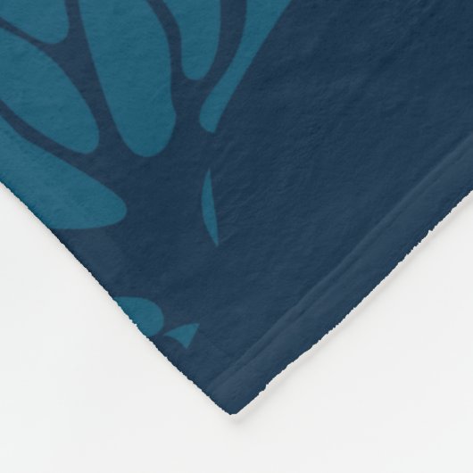 Personalisierter Stingray und Schildkröte unter Wa Fleecedecke (Ecke)