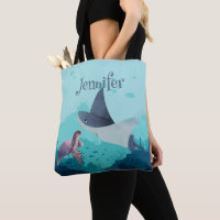 Personalisierter Stingray und Schildkröte unter Wa