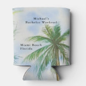 Personalisierter Strand | Bachelor Weekend Dosenkühler (Rückseite)