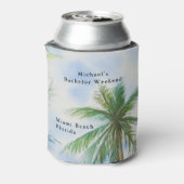 Personalisierter Strand | Bachelor Weekend Dosenkühler (Kanne Rückseite)