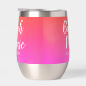 Personalisierter Strand Bitte Orange Pink Ombre (Rechts)